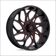 Fuel D779 Runner UTV Wheel Gloss Black Milled Candy Red - 18x7 / 4x137 / + 13mm - Wheels
