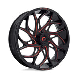 Fuel D779 Runner UTV Wheel Gloss Black Milled Candy Red - 18x7 / 4x137 / + 13mm - Wheels