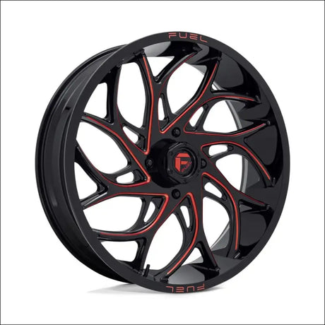 Fuel D779 Runner UTV Wheel Gloss Black Milled Candy Red - 18x7 / 4x137 / + 13mm - Wheels