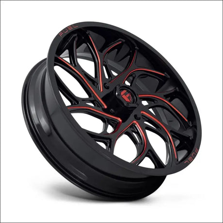 Fuel D779 Runner UTV Wheel Gloss Black Milled Candy Red - 18x7 / 4x156 / + 13mm - Wheels