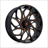 Fuel D780 Runner UTV Wheel Gloss Black Milled Orange - 18x7 / 4x137 / + 13mm - Wheels