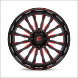 Fuel D822 ARC UTV Wheel Gloss Black Milled Red - 20x7 / 4x137 / + 13mm - Wheels
