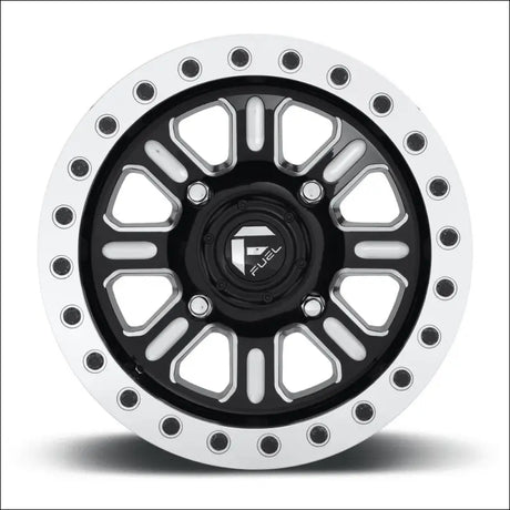 Fuel D910 Hardline Beadlock Wheel Gloss Black Milled - 15x10 / 4x137 / + 25mm - Wheels