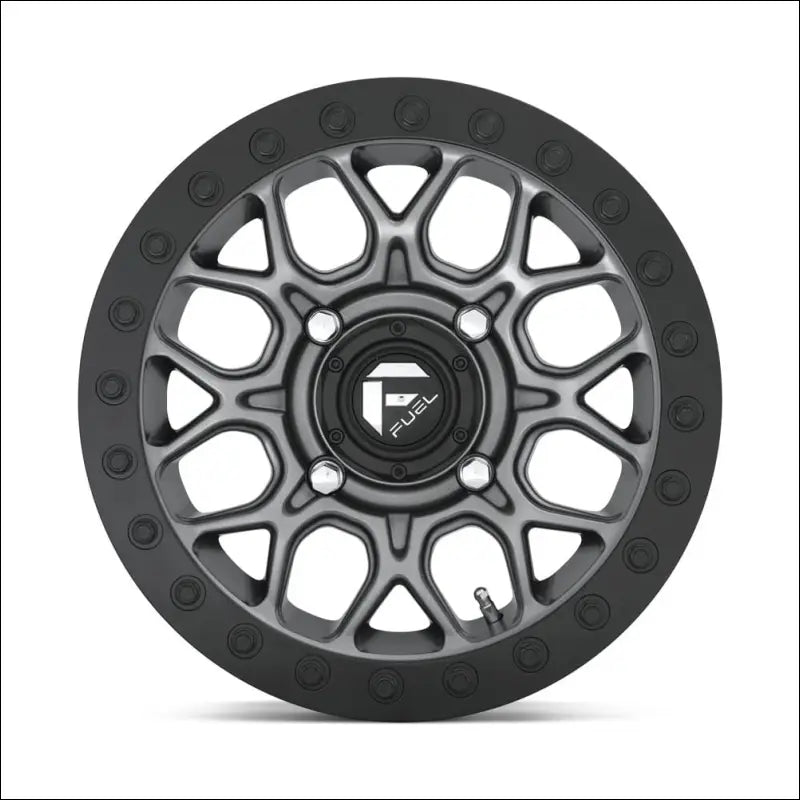 Fuel D919 Tech Beadlock Wheel Matte Gun Metal Black Bead Ring - 15x10 / 4x137 / + 0mm - Wheels