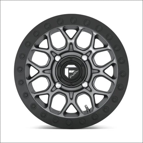 Fuel D919 Tech Beadlock Wheel Matte Gun Metal Black Bead Ring - 15x10 / 4x137 / + 0mm - Wheels
