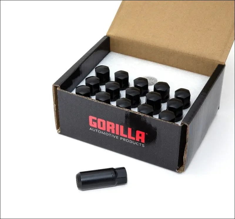 Gorilla Black Race Lug Kit - 10mm x 1.25 - 1.55’’ - Wheels