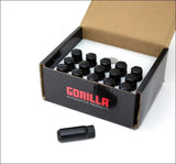 Gorilla Black Race Lug Kit - 10mm x 1.25 - 1.55’’ - Wheels