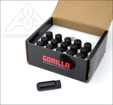 Gorilla Black Race Lug Kit - 12mm x 1.50 - 2.15’’ - Wheels
