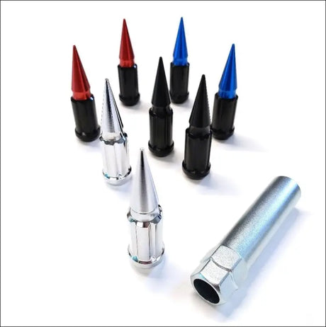 Gorilla Spiked Lug Kit - 12mm x 1.50 - Red - Wheels