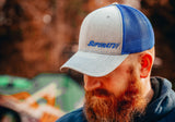 Gray and Blue SuperATV Trucker Hat