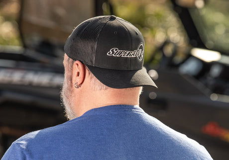 Black and White SuperATV Trucker Hat
