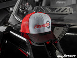 SuperATV Logo Grey and Red Trucker Hat