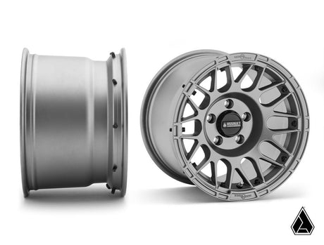 Standard XT Warrior Tires 32x10x15 on 15x10 Assault Industries Hellfire Matte Titanium Wheels 4/156 Pattern