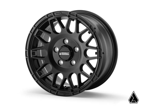 Standard XT Warrior Tires 30x10x15 on 15x7 Assault Industries Hellfire Satin Black Wheels 4/156 Pattern