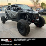 Hitman R Beadlock | Satin Black - 15x7 | +61mm/6 + 1 | 5x4.5 | 78120 (Polaris 5-Lug Only) - Wheels