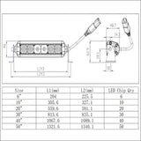 Infinite Offroad Chase Light Bar - 24’’ Wide / Polaris 8-pin - Rock Lights