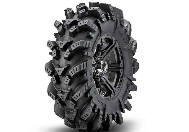 Intimidator Tires 26x10x14 on 14in. Bandit H-Series Black Wheels 4/156 Pattern
