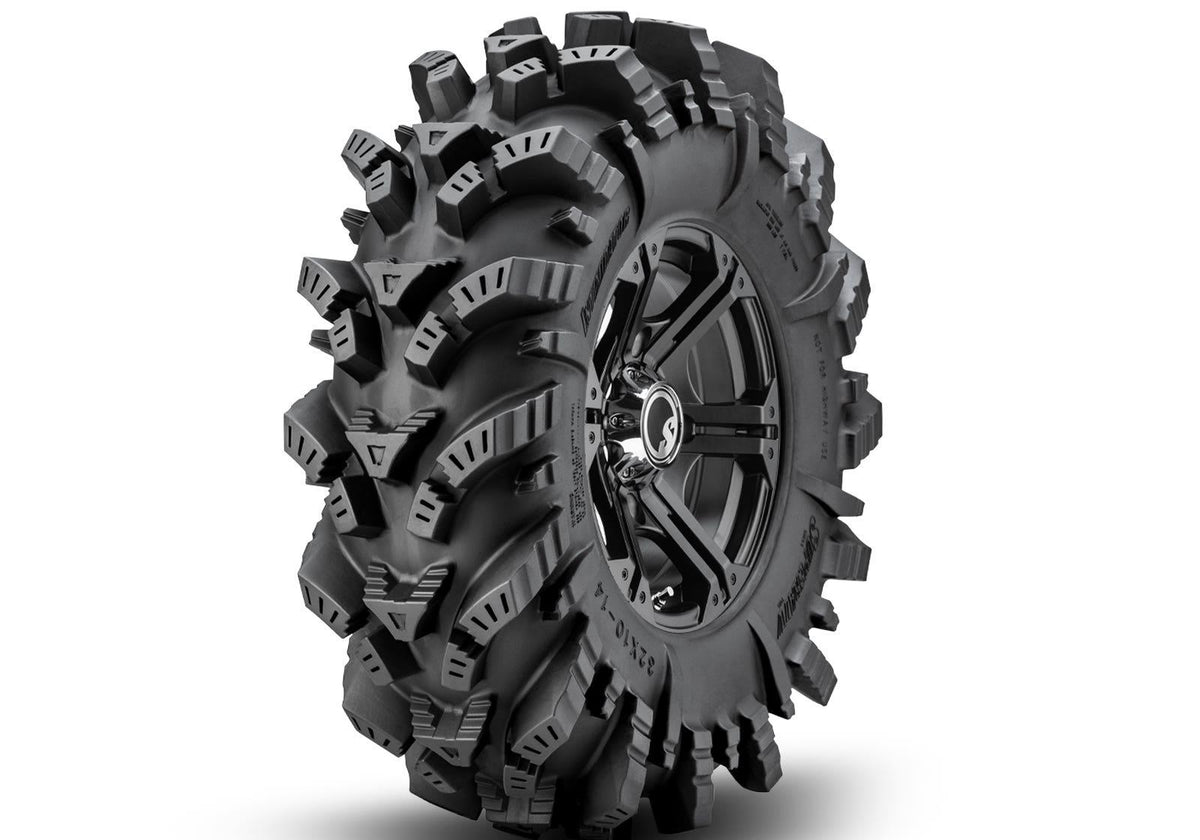 Intimidator Tires 28x10x14 on 14in. Bandit H-Series Black Wheels 4/156 Pattern
