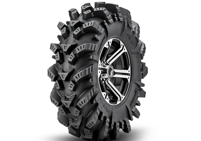 Intimidator Tires 30x10x14 on 14in. Bandit H-Series Machined Finish Wheels 4/156 Pattern