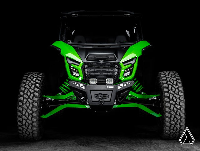 Assault Industries Kawasaki Teryx H2 Winch-Ready Aluminum Plate Front Bumper