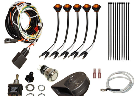 Kawasaki Mule Pro FXT Plug &amp; Play Turn Signal Kit with Toggle Switch and Dash Horn