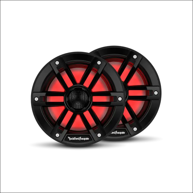 M1 6.5” Color Optix™ Marine 2-Way Speakers - Black - Audio