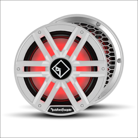 M2 12’’ DVC 2ohm Color Optix Infinite Baffle Marine Subwoofer - White - Audio