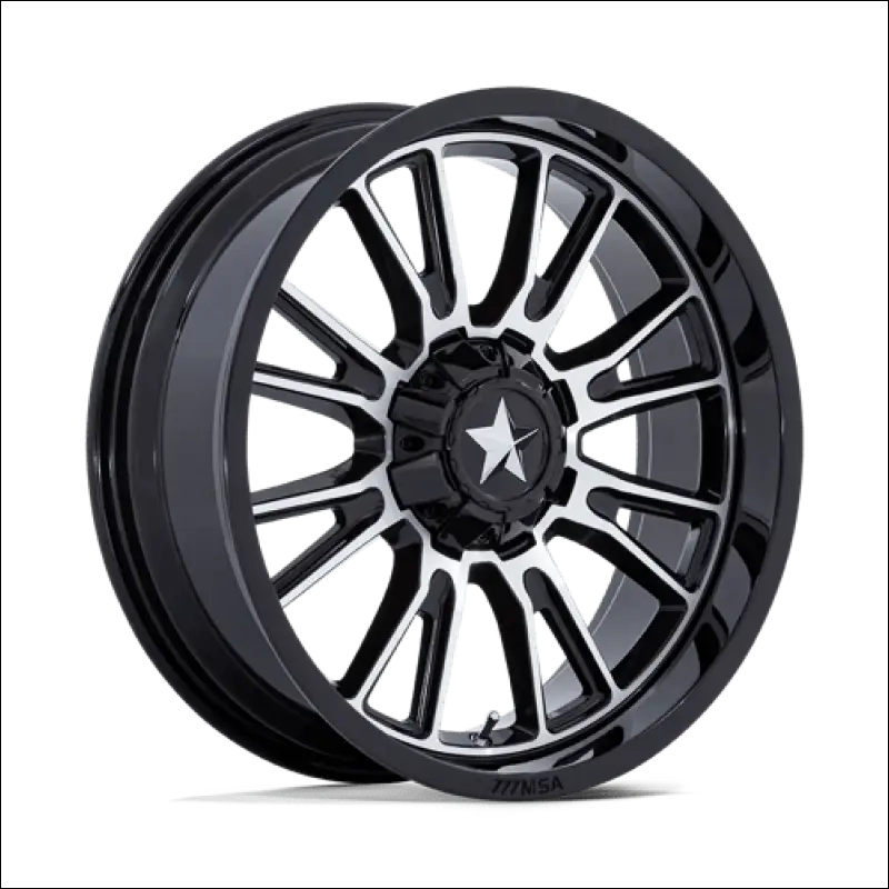 M51 THUNDERLIPS - 20X7 4X137/4X156 GLOSS BLACK MACHINED - WHEELS