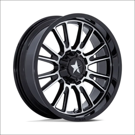 M51 THUNDERLIPS - 20X7 4X137/4X156 GLOSS BLACK MACHINED - WHEELS