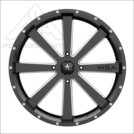 MSA M34 Flash - Gloss Black Milled - Wheels