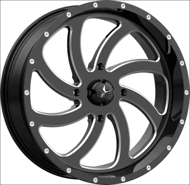 MSA M36 Switch Wheel - Gloss Black Milled - 18x7 / + 0mm / 4x137 - Wheels