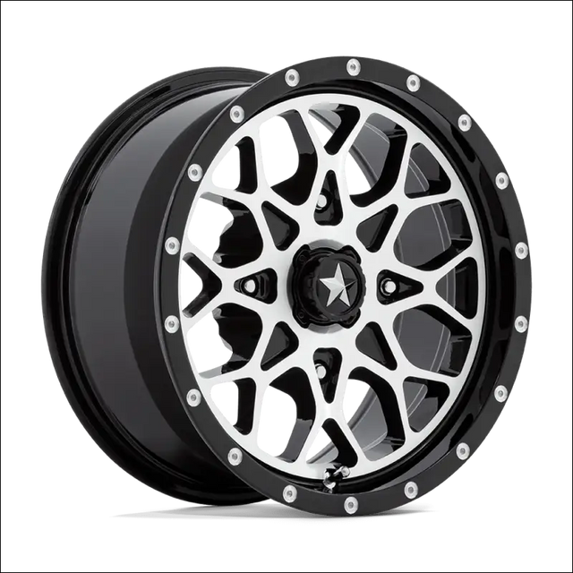MSA M45 Portal - Gloss Black Machined - 14x7 / 4x110 / + 10mm - Wheels