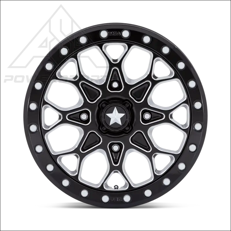 MSA M48 Portal Beadlock - Gloss Black Milled w/ Ring - Wheels