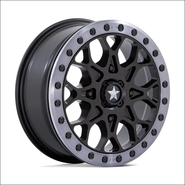 MSA M48 Portal Beadlock - Satin Black Gray Tint Ring