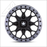 MSA M48 Portal Beadlock - Satin Black w/ Gray Tint Ring - Wheels