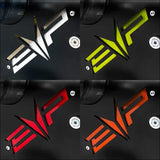 Polaris RZR Pro R Magnum Twin-Exit Exhaust - Brushed Stainless Finish / Twin Tip / Heatshield w/ Orange Accent