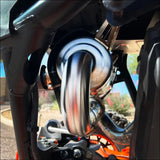 Polaris RZR Pro R Magnum XR Series Twin-Exit Exhaust - Brushed Stainless Finish / Twin Tip / Black Heatshield w/ Accent