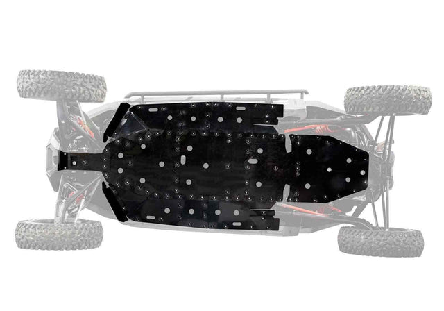 Polaris RZR Turbo R 4 Full Skid Plate