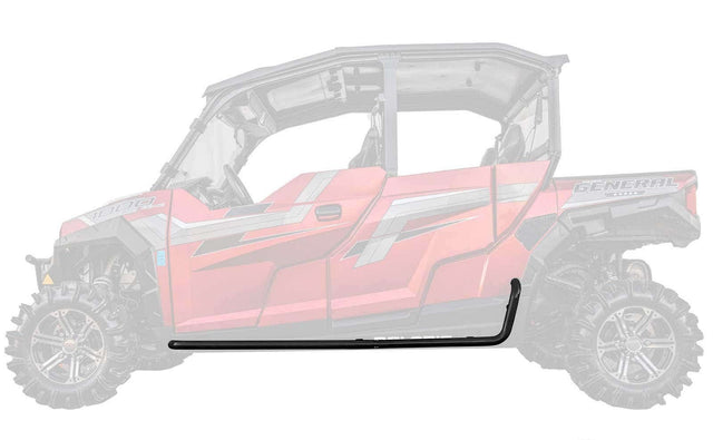 Polaris General 4 Heavy Duty Nerf Bars - Wrinkle Black