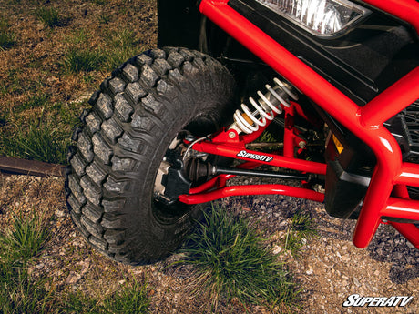 Polaris RZR S 900 / RZR S 1000 High Clearance A-Arms - Keller Ball Joint - Red