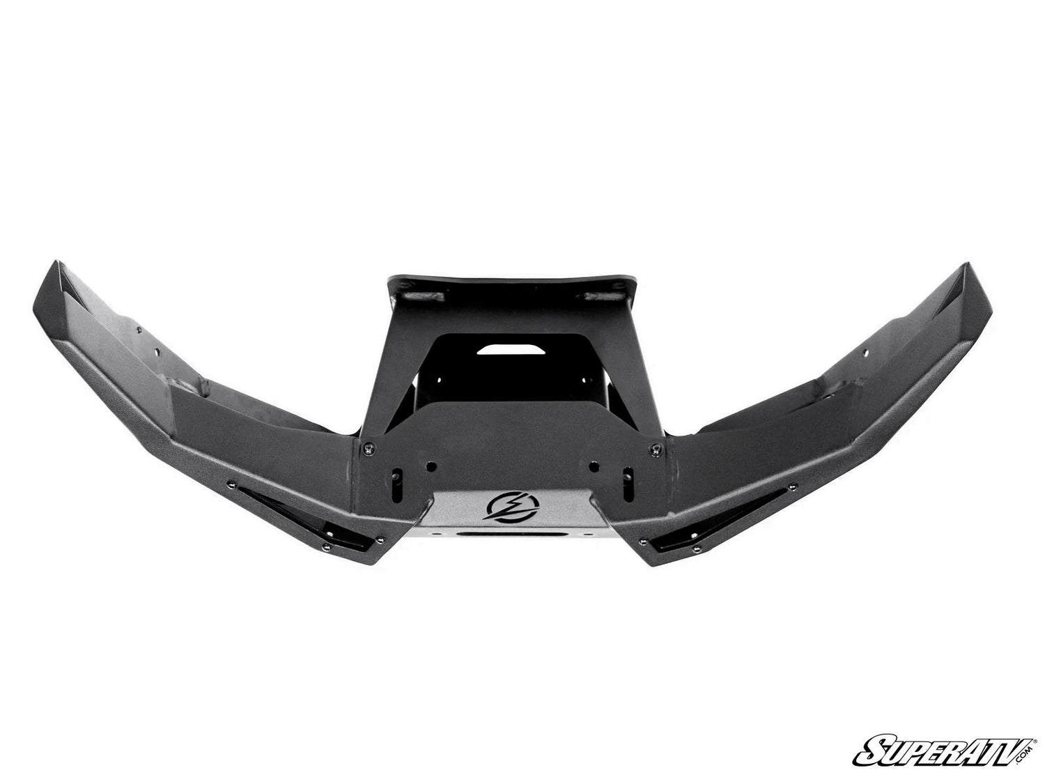 Elektric Offroad Polaris RZR Turbo R Volt Front Winch Bumper—Hammer Black Finish