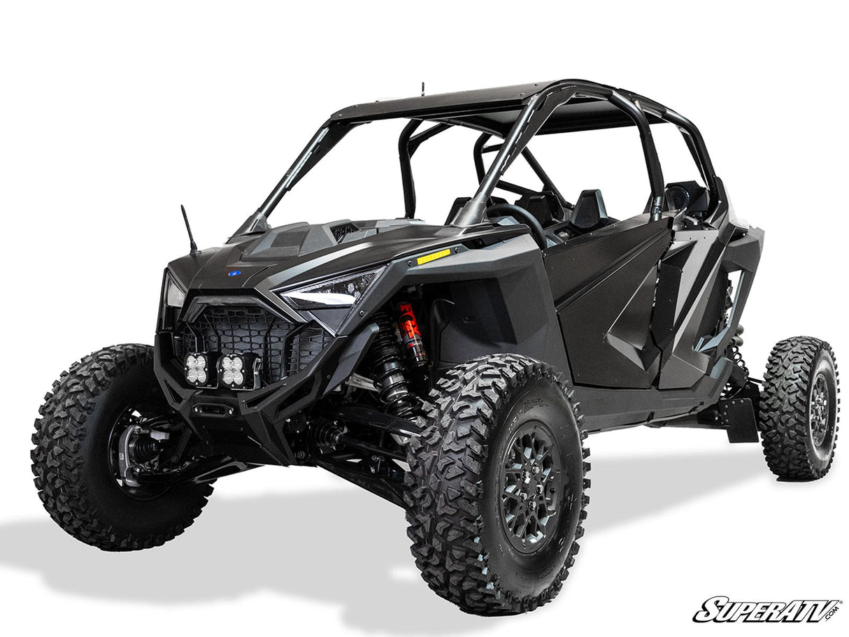 Elektric Offroad Polaris RZR Turbo R Volt Front Winch Bumper—Hammer Black Finish