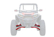Polaris RZR XP 1000 High Clearance 2in. Forward Offset A-Arms - Red with Super-Duty Ball joints