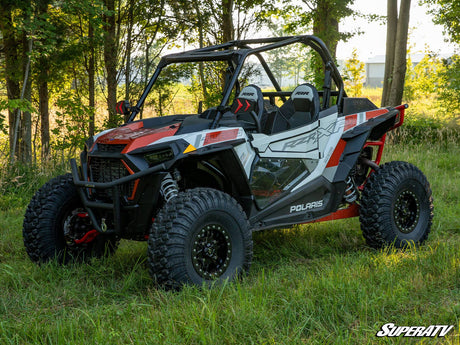 Polaris RZR XP 1000 High Clearance 2in. Forward Offset A-Arms - Red with Super-Duty Ball joints