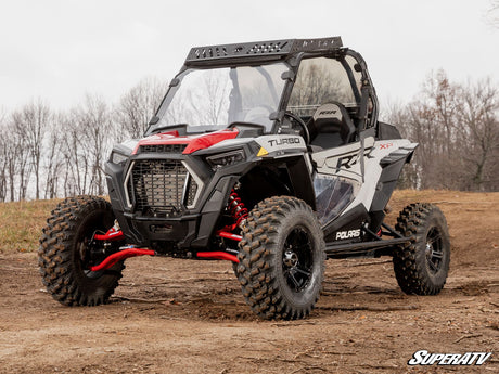 Polaris RZR XP 1000 High Clearance 2in. Forward Offset A-Arms - Red with Standard Ball joints