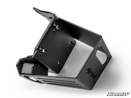 Polaris RZR XP Turbo S Winch Mounting Plate with 6000 lb. Winch for No Bumper
