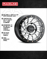 Raceline A12 Squad Beadlock - Hyper Silver - Wheels