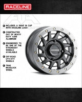 Raceline A12BG Squad Beadlock - Satin Black - Wheels