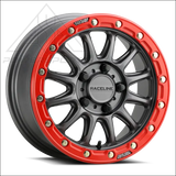 Raceline A14GR Alpha BeadLock 5 Lug Wheels – Gunmetal/Red