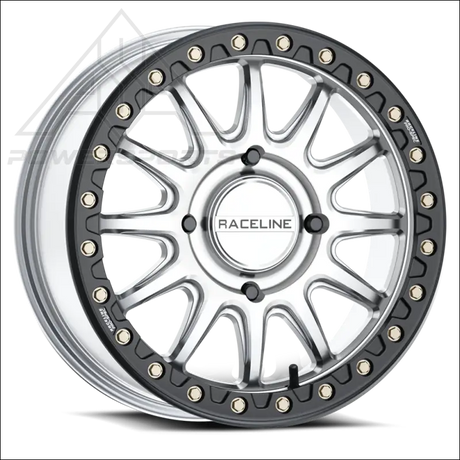 Raceline A14SB Alpha Beadlock - Silver/Black - Wheels